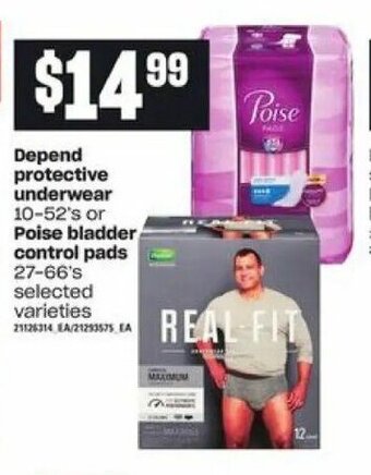 Loblaws Depend protective underwear offer