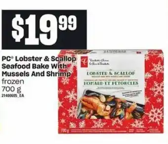 Loblaws PC lobster & scallop seafood bake offer