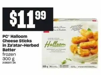 Loblaws PC halloom cheese sticks offer