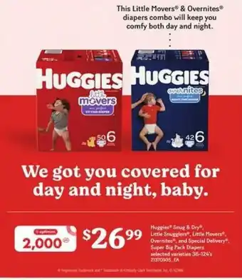 Loblaws huggies smug & dry offer