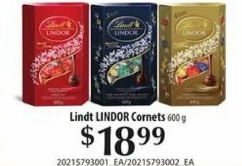 Loblaws Lindt LINDOR cornets offer