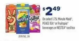 Loblaws PEACE TEA or frotopia offer