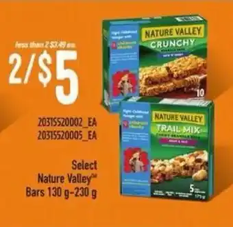 Loblaws Select nature valley bars offer