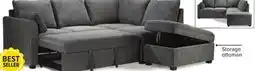 Leon's Portland 3-Piece Sectional with Left-Facing Pop-Up Bed - Grey offer