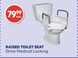 Wellwise by Shoppers RAISED TOILET SEAT Drive Medical Locking offer