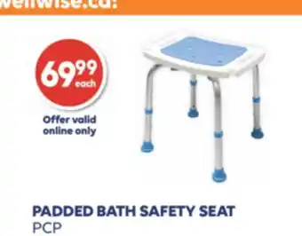 Wellwise by Shoppers PADDED BATH SAFETY SEAT PCP offer