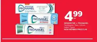 Rexall SENSODYNE or PRONAMEL Toothpaste offer