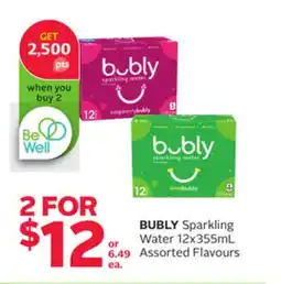 Rexall BUBLY Sparkling Water offer