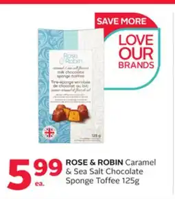 Rexall ROSE & ROBIN Caramel & Sea Salt Chocolate Sponge Toffee offer