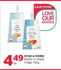 Rexall ROSE & ROBIN Butter or Maple Fudge offer