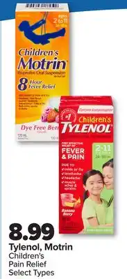 PharmaChoice Tylenol, Motrin Children's Pain Relief offer