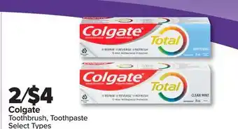 PharmaChoice Colgate Toothbrush, Toothpaste offer