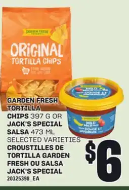 Independent City Market GARDEN FRESH TORTILLA CHIPS, 397 G OR JACK'S SPECIAL SALSA, 473 ML offer