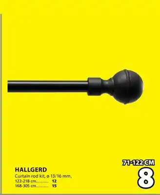 JYSK Hallgerd Curtain Rod Kit offer