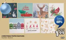 JYSK CHRISTMAS PAPER NAPKINS offer