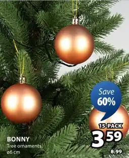 JYSK BONNY Tree ornaments offer