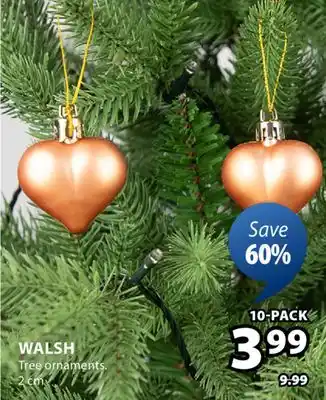 JYSK Walsh Tree ornaments offer