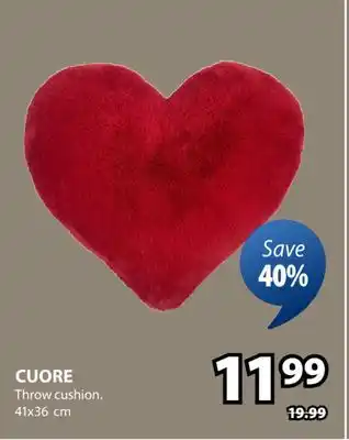 JYSK CUORE Throw cushion offer