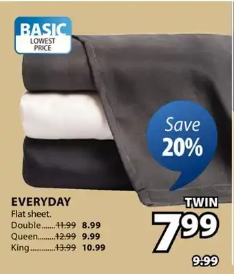 JYSK Everyday Flat Sheet offer