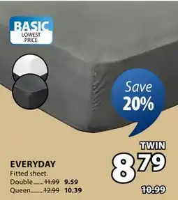 JYSK Everyday Fitted sheet offer