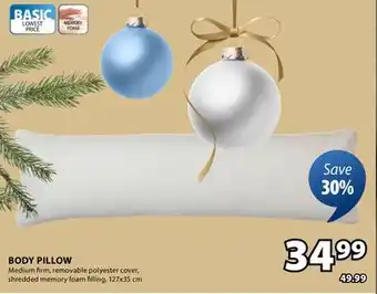 JYSK BODY PILLOW offer