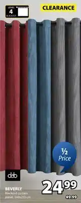 JYSK Beverly Blackout curtain panel offer