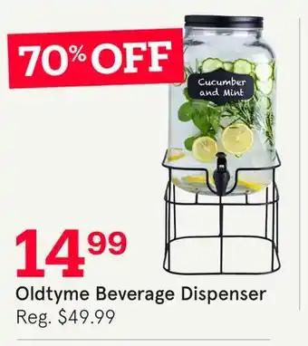 Kitchen Stuff Plus Oldtyme Beverage Dispenser offer