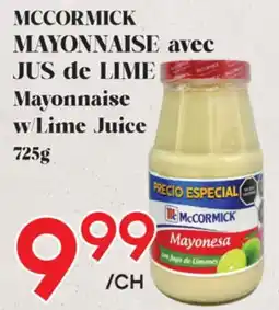 Marche Salaberry MCCORMICK MAYONNAISE avee JUS de LIME offer