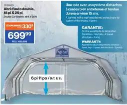 Patrick Morin IGLOU Double Car Shelter, 18 ft. X 25 ft offer