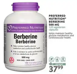 Ki Nature & Santé PREFERRED NUTRITION BERBERINE 500 MG offer