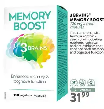 Ki Nature & Santé 3 BRAINS MEMORY BOOST offer