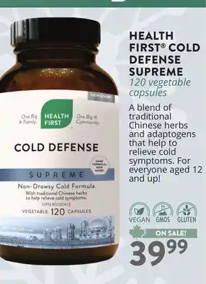 Ki Nature & Santé HEALTH FIRST COLD DEFENSE SUPREME offer