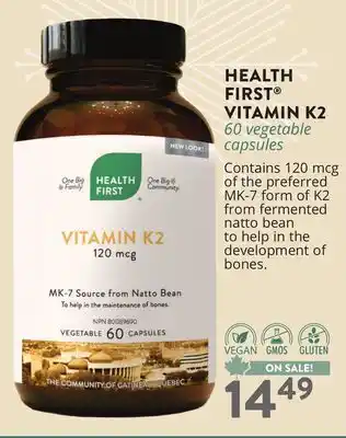 Ki Nature & Santé HEALTH FIRST VITAMIN K2 offer