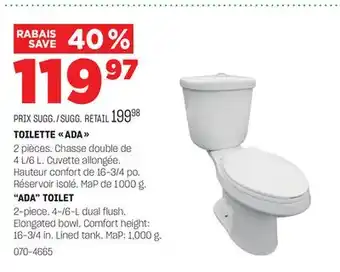 BMR TOILETTE ADA offer