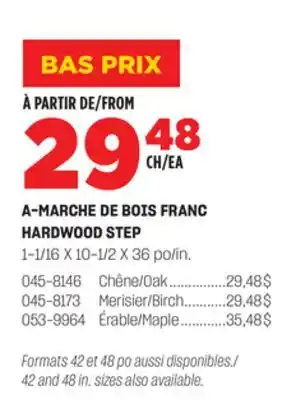 BMR MARCHE DE BOIS FRANC offer