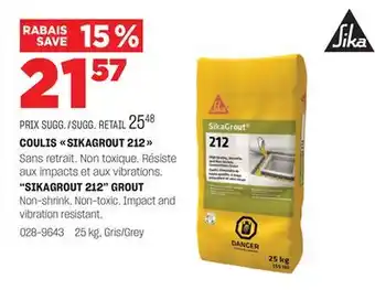 BMR COULIS SIKAGROUT 212 offer