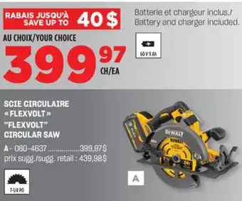 BMR SCIE CIRCULAIRE FLEXVOLT offer