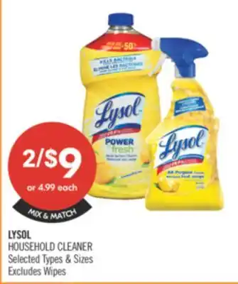 Shoppers Drug Mart LYSOL HOUSEHOLD CLEANER offer