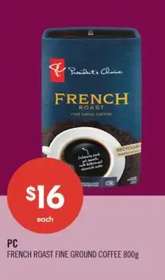 Shoppers Drug Mart PC FRENCH ROAST FINE GROUND COFFEE offer