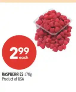 Shoppers Drug Mart RASPBERRIES 170g offer