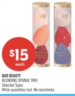 Shoppers Drug Mart QUO BEAUTY BLENDING SPONGE TRIO offer