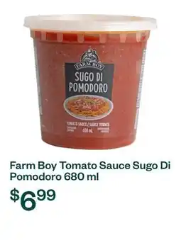 Voilà Farm Boy Tomato Sauce Sugo Di Pomodoro 680 ml offer