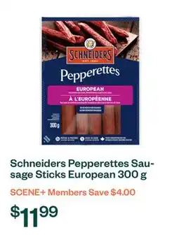 Voilà Schneiders Pepperettes Sausage Sticks European 300 g offer