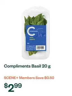 Voilà Compliments Basil 20 g offer