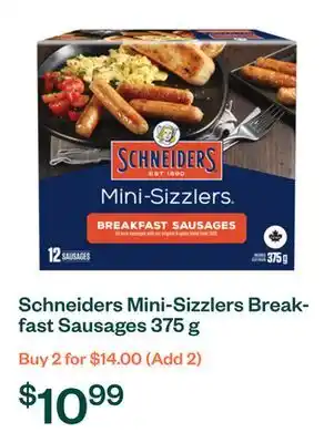 Voilà Schneiders Mini-Sizzlers Breakfast Sausages 375 g offer