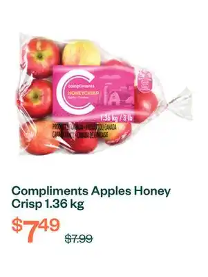 Voilà Compliments Apples Honey Crisp 1.36 kg offer