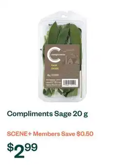 Voilà Compliments Sage 20 g offer