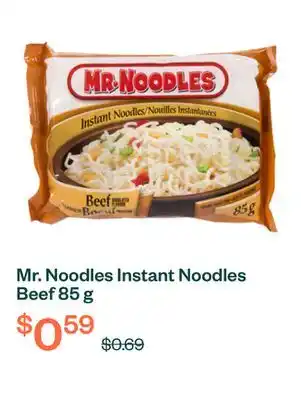 Voilà Mr. Noodles Instant Noodles Beef 85 g offer