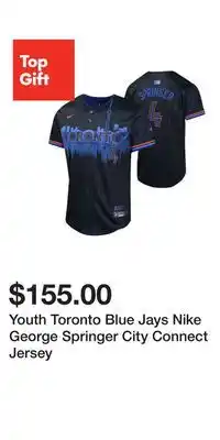 Sport Chek Youth Toronto Blue Jays Nike George Springer City Connect Jersey offer