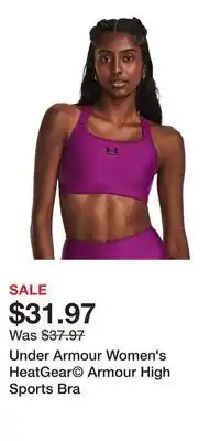 Sport Chek Under Armour Women's HeatGear Armour High Sports Bra offer
